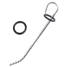 Stainless Steel Tige pour urètre courbée 25cm et 8mm
